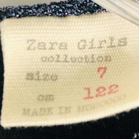 ZARA Girls Sleeveless Round Neck Sparkly Dress. Item# 0101 - Picture 6 of 6